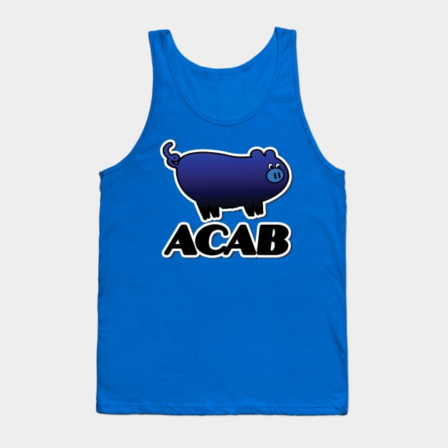 ACAB- blue & black Tank Top by SCL1CocoDesigns